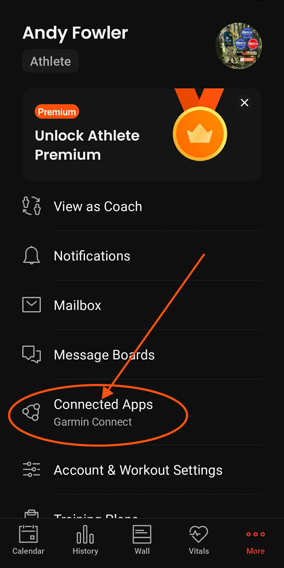Select Connected Apps