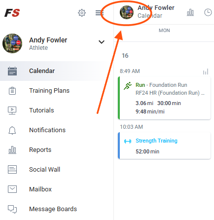 Click Profile Picture
