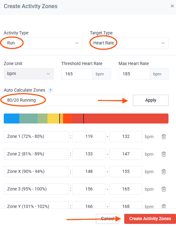 Create and Save Zones
